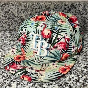 New Era Mint Green Flamingo Floral Snapback Cap